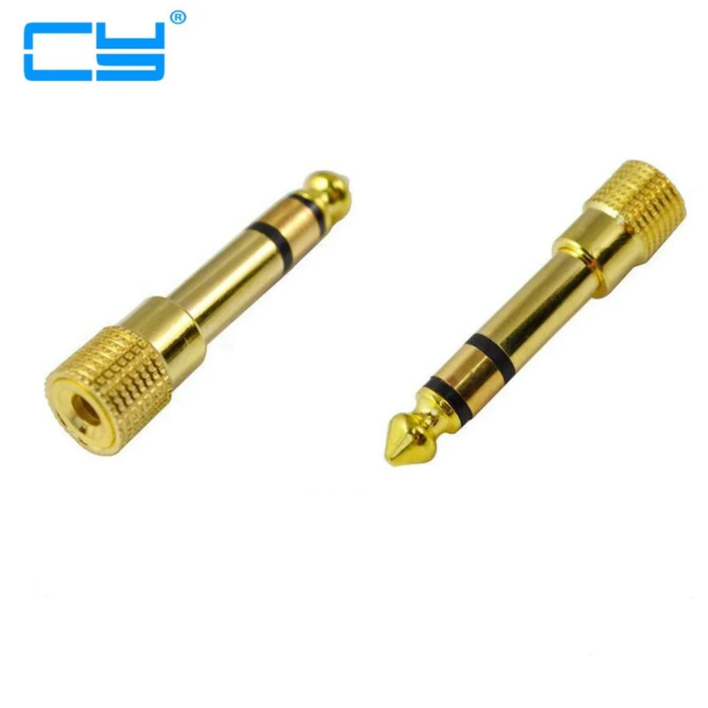 10pcs Jack 6.5 6.35mm Male Plug to 3.5mm Female Connector Headphone Amplifier Audio Adapter Microphone AUX 6.3 3.5 mm Converter
10pcs Jack 6.5 6.35mm Male Plug to 3.5mm Female Connector Headphone Amplifier Audio Adapter Microphone AUX 6.3 3.5 mm Converter