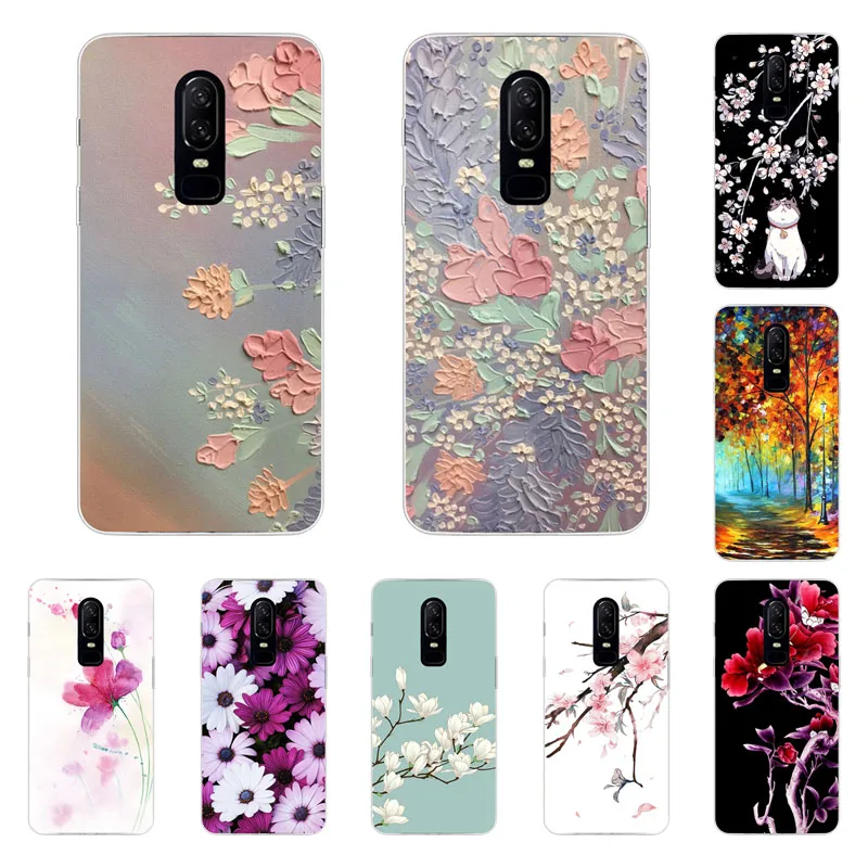 OnePlus 6 Case,Silicon Full flower Painting Soft TPU Back Cover for One Plus 6t protect Phone bags
OnePlus 6 Case,Silicon Full flower Painting Soft TPU Back Cover for One Plus 6t protect Phone bags