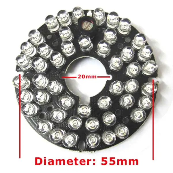 2x 48Leds 5mm Infrared IR 90 Degrees Bulbs Board 48 LEDs 850nm Illuminator For CCTV Camera
2x 48Leds 5mm Infrared IR 90 Degrees Bulbs Board 48 LEDs 850nm Illuminator For CCTV Camera
