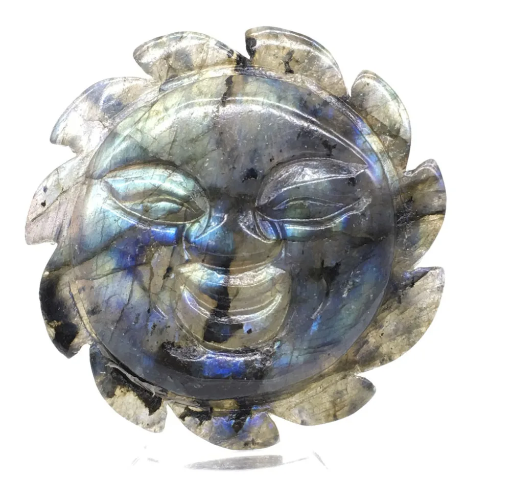 39G Sun God Natural labradorite Sun Smiling Face Pendant Amulet Quartz Crystal Healing Crystal Stone Home gift
39G Sun God Natural labradorite Sun Smiling Face Pendant Amulet Quartz Crystal Healing Crystal Stone Home gift