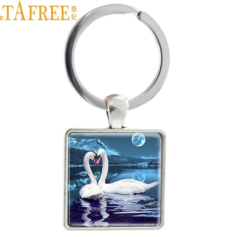 TAFREE Art Picture Swan Lake Landscape Keychain Glass Cabochon Square Keyrings Holder Lovers Jewelry Gift E325
TAFREE Art Picture Swan Lake Landscape Keychain Glass Cabochon Square Keyrings Holder Lovers Jewelry Gift E325