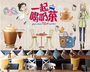 beibehang Custom papel de paredeEuropean and American fashion tea shop dessert shop wallpaper background wallpaper for walls 3 d
beibehang Custom papel de paredeEuropean and American fashion tea shop dessert shop wallpaper background wallpaper for walls 3 d