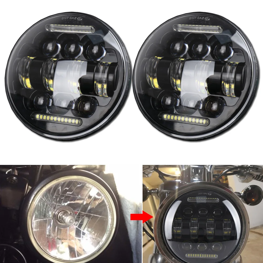 Harley Motor Accessories 5 3/4'' Round led Projector headlight 66W 5.75 INCH Driving lights for Motorcycle Harley Davidson
Harley Motor Accessories 5 3/4'' Round led Projector headlight 66W 5.75 INCH Driving lights for Motorcycle Harley Davidson