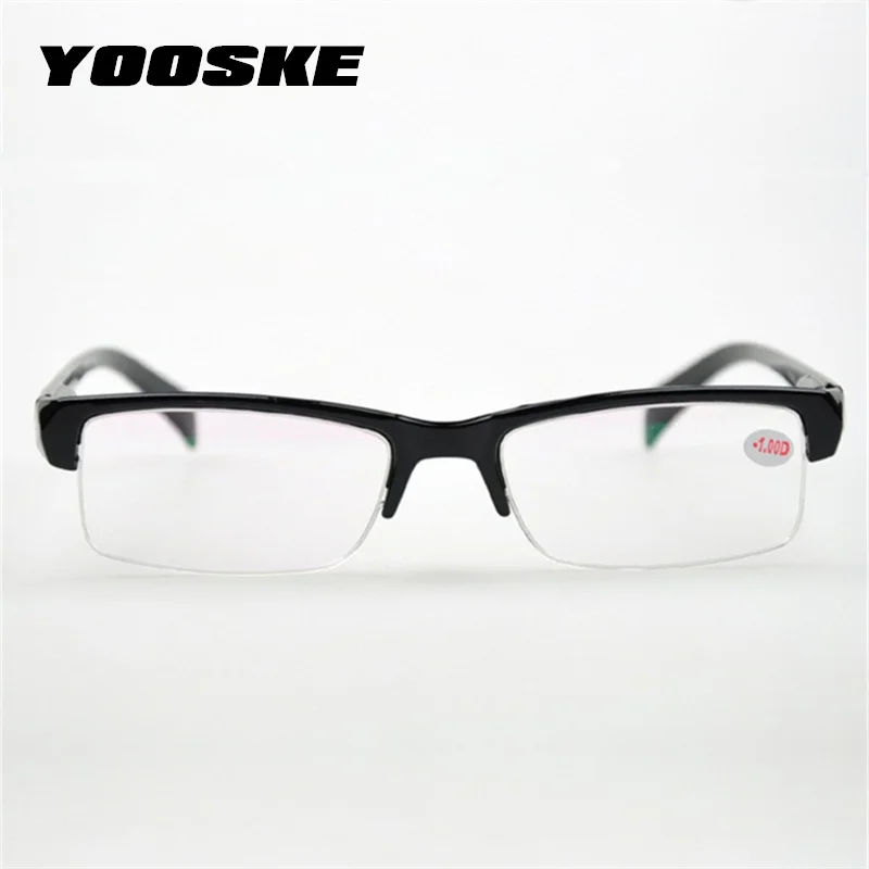 YOOSKE Women Half Frame Myopia Glasses Resin High Quality Cheap Black Frams Prescription -2.5 -1.5 Eyeglasses Men Minus Lens
YOOSKE Women Half Frame Myopia Glasses Resin High Quality Cheap Black Frams Prescription -2.5 -1.5 Eyeglasses Men Minus Lens