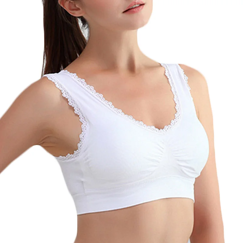 Women Lace Sports Bras,M-3XL Plus Size Breathable Push Up Fitness Underwear Gym Yoga Vest Short Tops sports Active Bra gym
Women Lace Sports Bras,M-3XL Plus Size Breathable Push Up Fitness Underwear Gym Yoga Vest Short Tops sports Active Bra gym