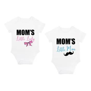 YSCULBUTOL baby twin bodysuit MOM's little lady cute baby clothing gift outfit 0-12M
YSCULBUTOL baby twin bodysuit MOM's little lady cute baby clothing gift outfit 0-12M