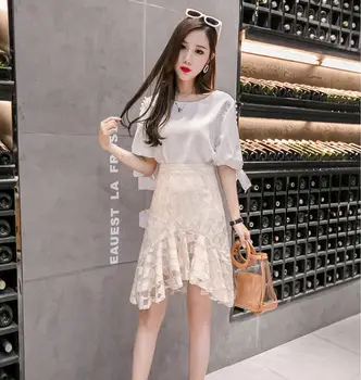 2018 Summer Skirt New Women's Korean Lap top High Waist Irregular Ruffle Trumpet / Mermaid Lace Fashion Office Lady skirt
2018 Summer Skirt New Women's Korean Lap top High Waist Irregular Ruffle Trumpet / Mermaid Lace Fashion Office Lady skirt