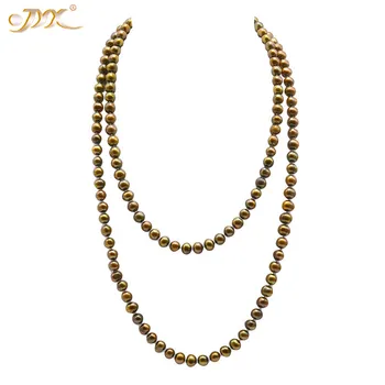 JYX Long Pearl Necklace Multicolor Genuine Natural Freshwater Cultured Pearl Necklace Party Jewerly Gift
JYX Long Pearl Necklace Multicolor Genuine Natural Freshwater Cultured Pearl Necklace Party Jewerly Gift