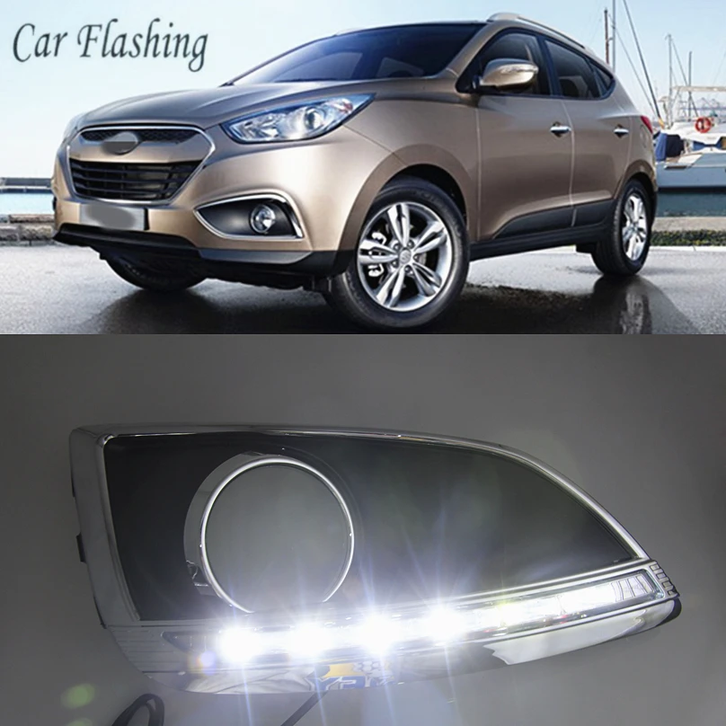 Car Flashing For Hyundai IX35 IX 35 2010 - 2013 LED DRL Daytime Running Light Daylight Waterproof Signal lamp car Styling lights
Car Flashing For Hyundai IX35 IX 35 2010 - 2013 LED DRL Daytime Running Light Daylight Waterproof Signal lamp car Styling lights