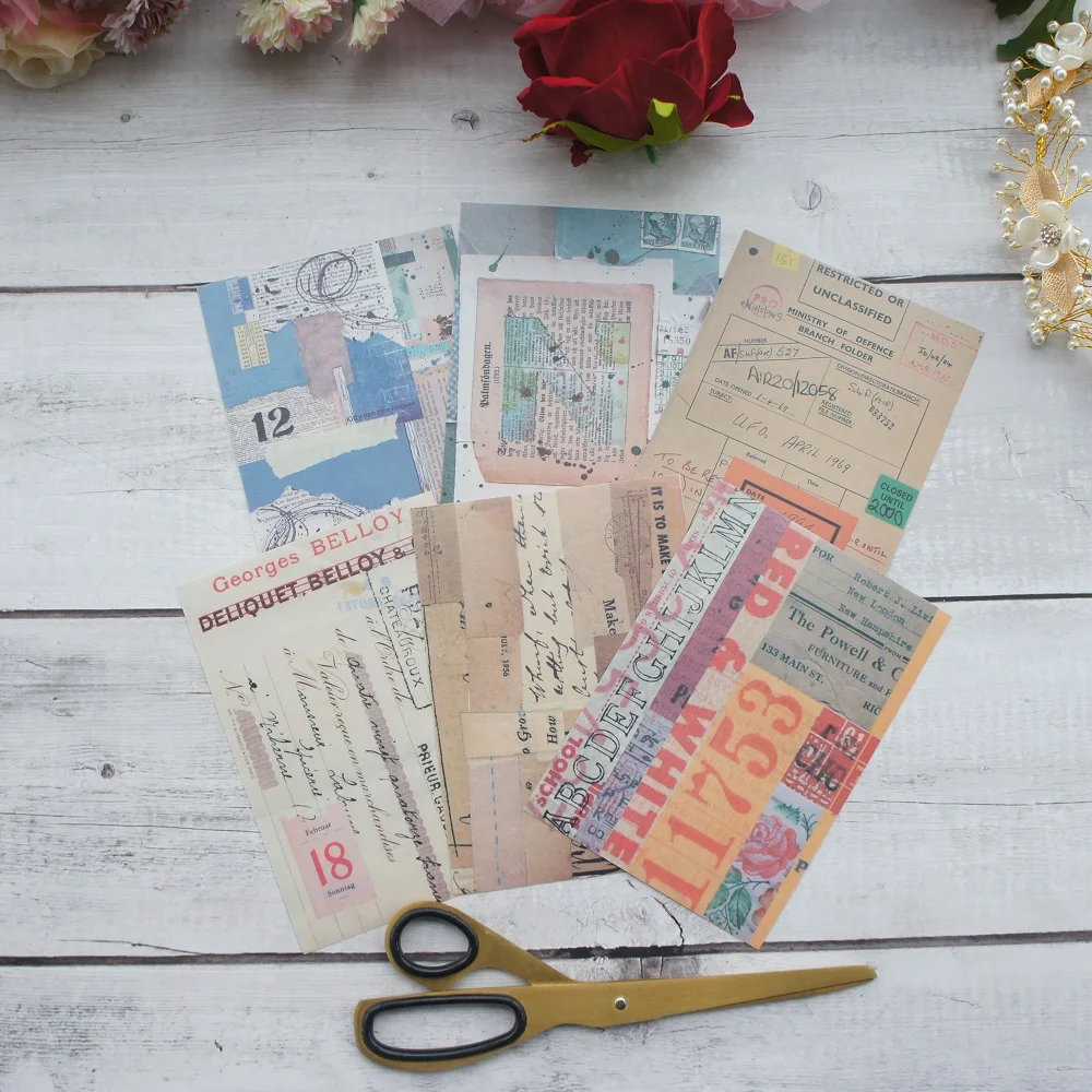 6 sheets/lot 10.5*12.8cm DIY old file pattern paper sticker wrapping creative paper craft background scrapbooking decor
6 sheets/lot 10.5*12.8cm DIY old file pattern paper sticker wrapping creative paper craft background scrapbooking decor