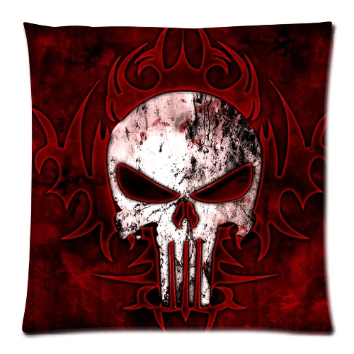 Soft Flannel Personalized Zippered 18x18 (One Side) Square Cushion Cover with Bloody The Punisher Skull LogoP1073
Soft Flannel Personalized Zippered 18x18 (One Side) Square Cushion Cover with Bloody The Punisher Skull LogoP1073