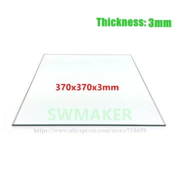 SWMAKER Borosilicate glass heating bed 370*370*3mm printing glass plate high quality freeshipping
SWMAKER Borosilicate glass heating bed 370*370*3mm printing glass plate high quality freeshipping
