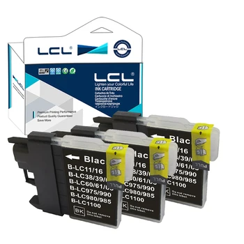 LCL LC985 LC985BK (3-Pack Black) Ink Cartridge Compatible for Brother DCP-J125/J315W/J515W/J140W MFC-J265W/J410/J415W
LCL LC985 LC985BK (3-Pack Black) Ink Cartridge Compatible for Brother DCP-J125/J315W/J515W/J140W MFC-J265W/J410/J415W