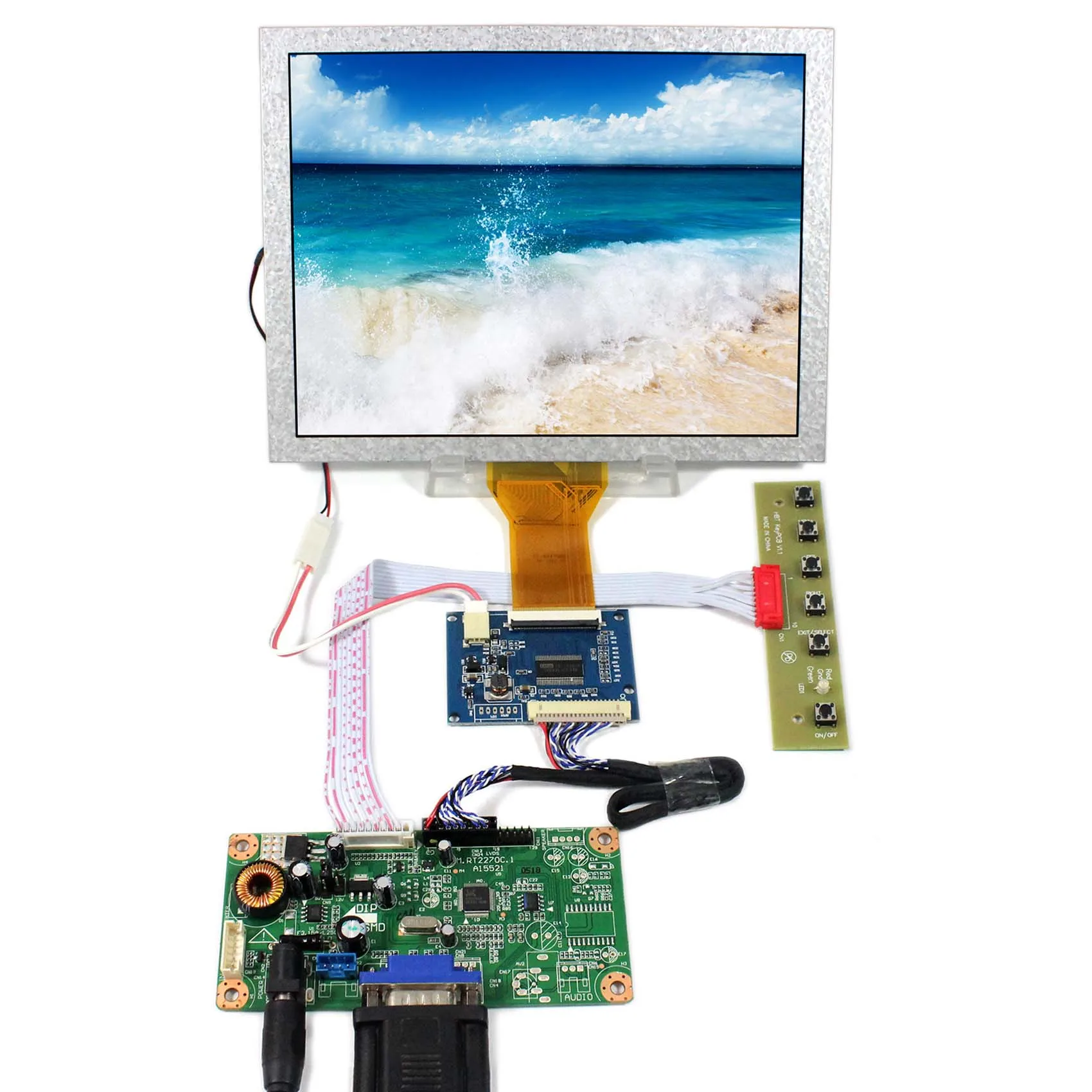 8 дюймов EJ080NA-05A 800x600 LVDS к TTL Tcon плата с VGA LCD Cotnroller доска RT2270C-A
8 дюймов EJ080NA-05A 800x600 LVDS к TTL Tcon плата с VGA LCD Cotnroller доска RT2270C-A