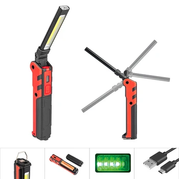 COB Front+Side LED 270 Rotation USB Charging Work Light Magnet Tail Folding Flas Camping/Repairing/Emergency Build-in battery
COB Front+Side LED 270 Rotation USB Charging Work Light Magnet Tail Folding Flas Camping/Repairing/Emergency Build-in battery