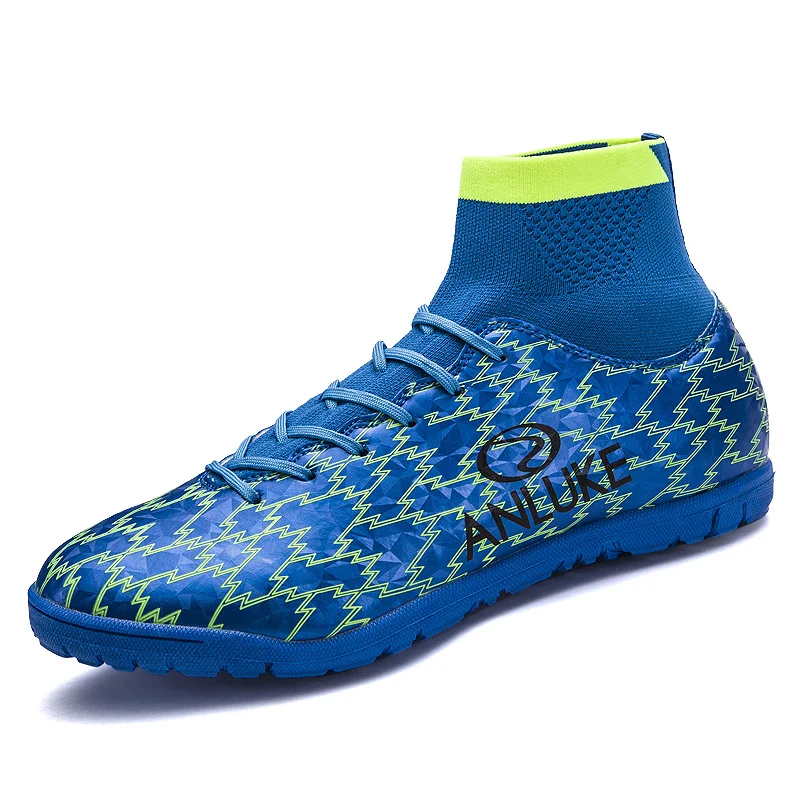 Men Soccer Shoes Cleats Shoes High Top Soccer Boots Indoor Footbal Shoes futzalki Blue Sock Sneakers Man zapatos futbol hombre 9
Men Soccer Shoes Cleats Shoes High Top Soccer Boots Indoor Footbal Shoes futzalki Blue Sock Sneakers Man zapatos futbol hombre 9