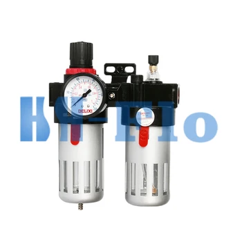 3/8" Pneumatic Pressure Reducing Valve Air Filter Regulator Combination Lubricator ,FRL Two Union Treatment
3/8" Pneumatic Pressure Reducing Valve Air Filter Regulator Combination Lubricator ,FRL Two Union Treatment