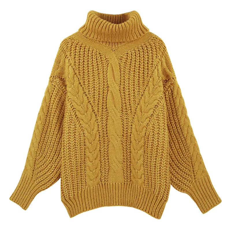 Plus size Autumn Winter Knit Sweaters Women High collar Coarse lines Thicken Pullover Female Bat sleeve Bottoming Sweaters G383
Plus size Autumn Winter Knit Sweaters Women High collar Coarse lines Thicken Pullover Female Bat sleeve Bottoming Sweaters G383