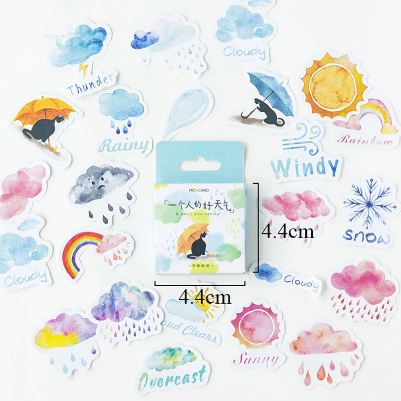 46pcs/lot Stationery Stickers The Weather Rainy Windy Decorative Adhesive Stickers For Decorations Scrapbooking Diary Diy Albums
46pcs/lot Stationery Stickers The Weather Rainy Windy Decorative Adhesive Stickers For Decorations Scrapbooking Diary Diy Albums