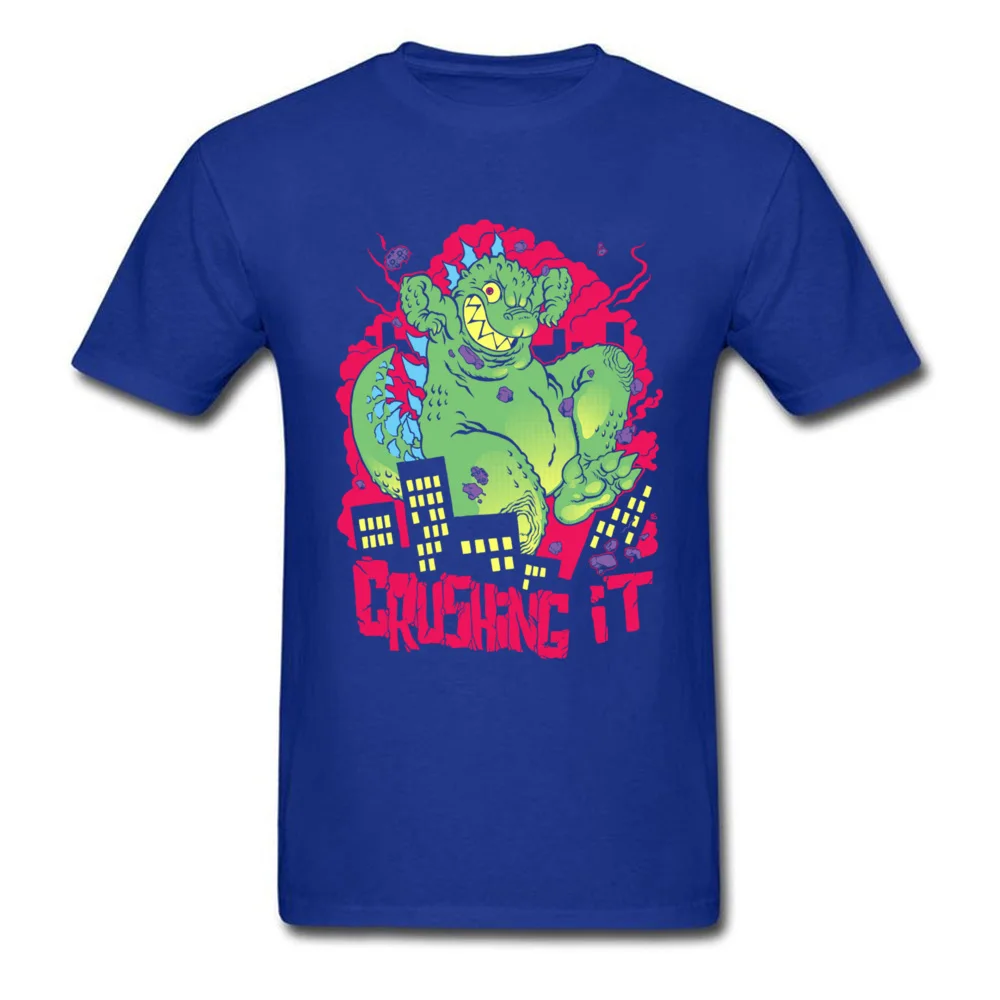 crushing it 11167 100% Cotton Tees for Men Printing T-shirts Customized Cheap Round Collar Tee Shirts Short Sleeve crushing it 11167 blue
