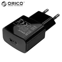 ORICO Mobile Phone Charger 5V1A5W/5V2A10W USB Travel Charger Portable Wall Adapter EU Plug Black/White image