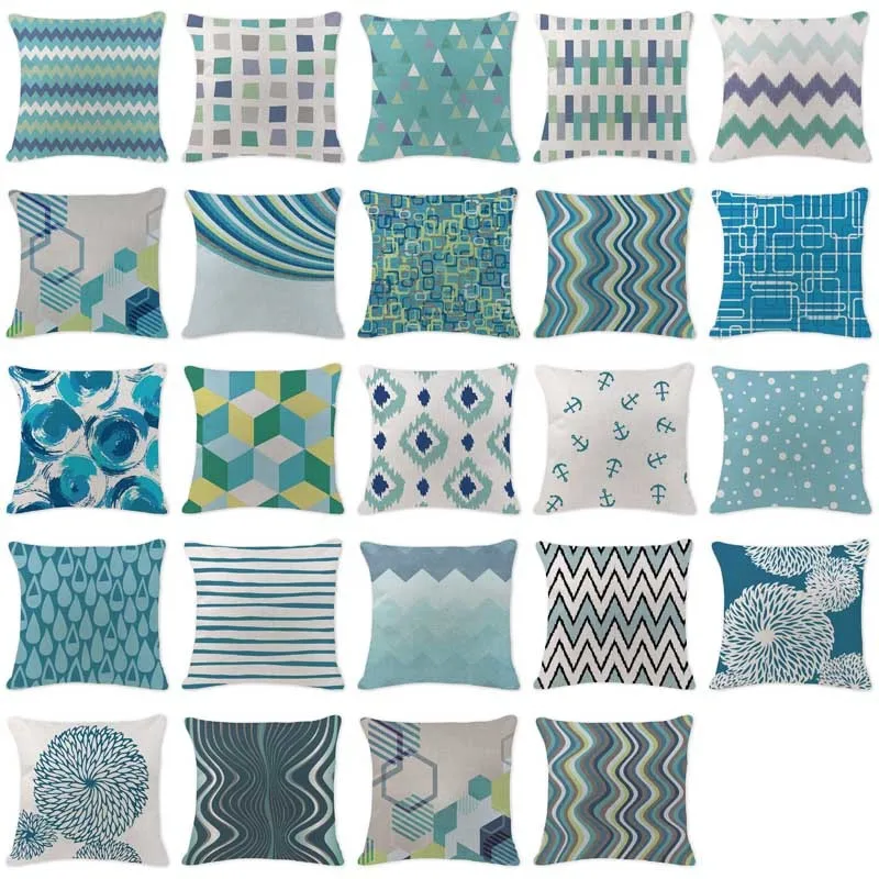 Geometric Cushion over Blue Cushions Home Sofa Decor Custom Linen Pillow covers Stripe Cushion covers Outdoor Pillowcase
Geometric Cushion over Blue Cushions Home Sofa Decor Custom Linen Pillow covers Stripe Cushion covers Outdoor Pillowcase