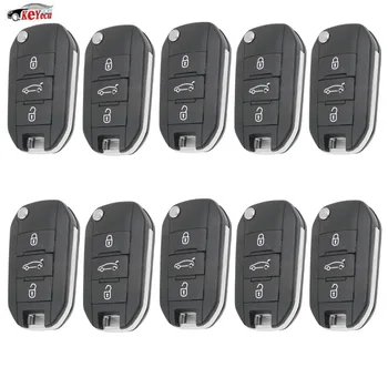 KEYECU 10 Pcs/lot Replacement 3 Button Remote Car Key Shell Case Fob + Uncut Blade HU83 With Groove for Peugeot 308 508
KEYECU 10 Pcs/lot Replacement 3 Button Remote Car Key Shell Case Fob + Uncut Blade HU83 With Groove for Peugeot 308 508