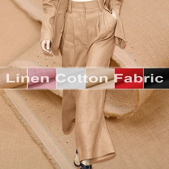 150CM Wide Linen Cotton Solid Color Fabric for Spring and Autumn Clothes Pants DE411
150CM Wide Linen Cotton Solid Color Fabric for Spring and Autumn Clothes Pants DE411