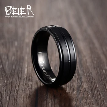 BEIER 8mm Wedding Band Black Pure Tungsten Carbide Engagement Ring for Men Matte Brushed Center Jewelry Gift BR-W067
BEIER 8mm Wedding Band Black Pure Tungsten Carbide Engagement Ring for Men Matte Brushed Center Jewelry Gift BR-W067