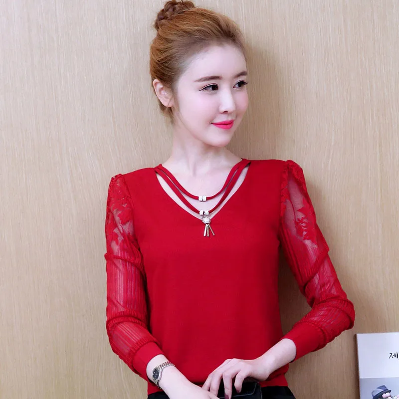 Women Summer Style Blouses Lady Girls Long Sleeve Lace Floral Decor O-Neck Casual Blusas DF1757
Women Summer Style Blouses Lady Girls Long Sleeve Lace Floral Decor O-Neck Casual Blusas DF1757