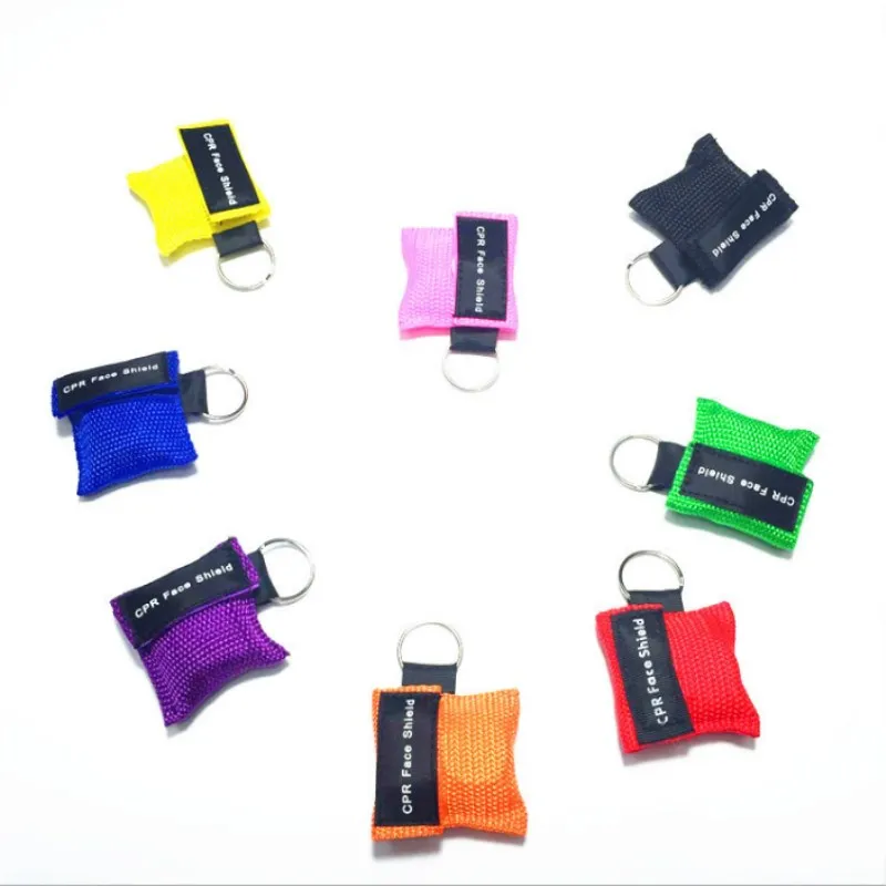 10Pcs Optional Eight Color CPR Resuscitator Mask Keychain Emergency Face Shield CPR First Aid Mask for Training school travel
10Pcs Optional Eight Color CPR Resuscitator Mask Keychain Emergency Face Shield CPR First Aid Mask for Training school travel