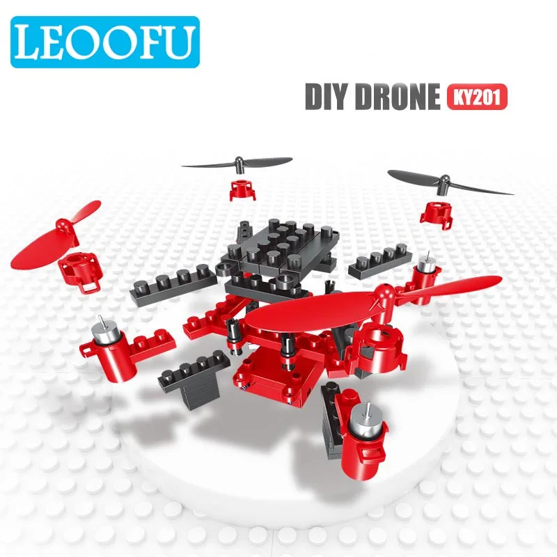 LEOOFU mini building blocks assembled transmission rc helicopter quadcopter headless mode drone toys new Year's gift for childre
LEOOFU mini building blocks assembled transmission rc helicopter quadcopter headless mode drone toys new Year's gift for childre
