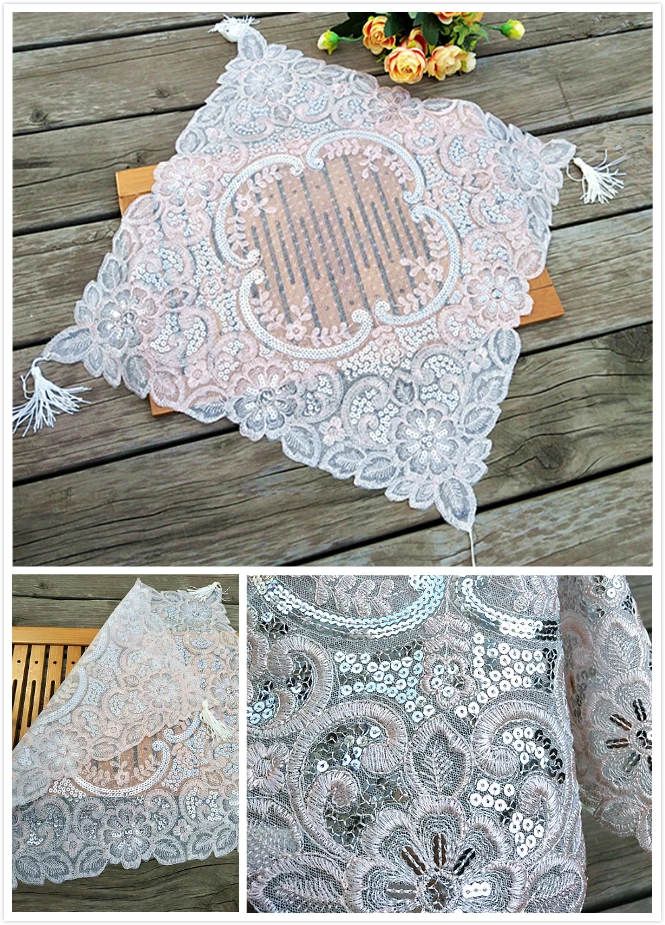European Mesh Embroidered Tablecloth Fabric Coffee Tea Table Pad Mat Placemat Dust Cover Towel Christmas Wedding Decoration
European Mesh Embroidered Tablecloth Fabric Coffee Tea Table Pad Mat Placemat Dust Cover Towel Christmas Wedding Decoration