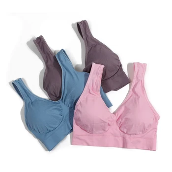 2019 Women sexy seamless enie bra with pad big size push up bras Comfortable plus size XXXL cotton underwear wireless brassiere
2019 Women sexy seamless enie bra with pad big size push up bras Comfortable plus size XXXL cotton underwear wireless brassiere