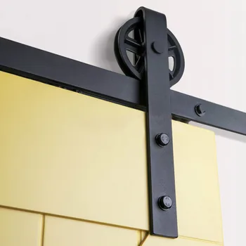 5ft / 6ft / 6.6ft / 8ft Big Wheel Black Steel Sliding Barn Wood Door Closet Hardware track kit set
5ft / 6ft / 6.6ft / 8ft Big Wheel Black Steel Sliding Barn Wood Door Closet Hardware track kit set