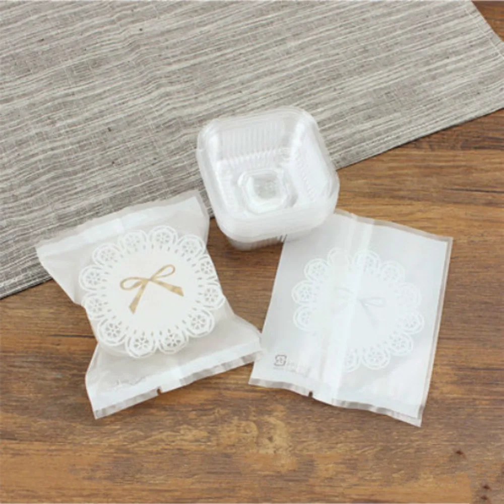 50g 75g 100g White Lace Mooncake Bags Half Clear Plastic Bag With Trays For Moon Cake Cookie, 100 Trays+100 Bags
50g 75g 100g White Lace Mooncake Bags Half Clear Plastic Bag With Trays For Moon Cake Cookie, 100 Trays+100 Bags