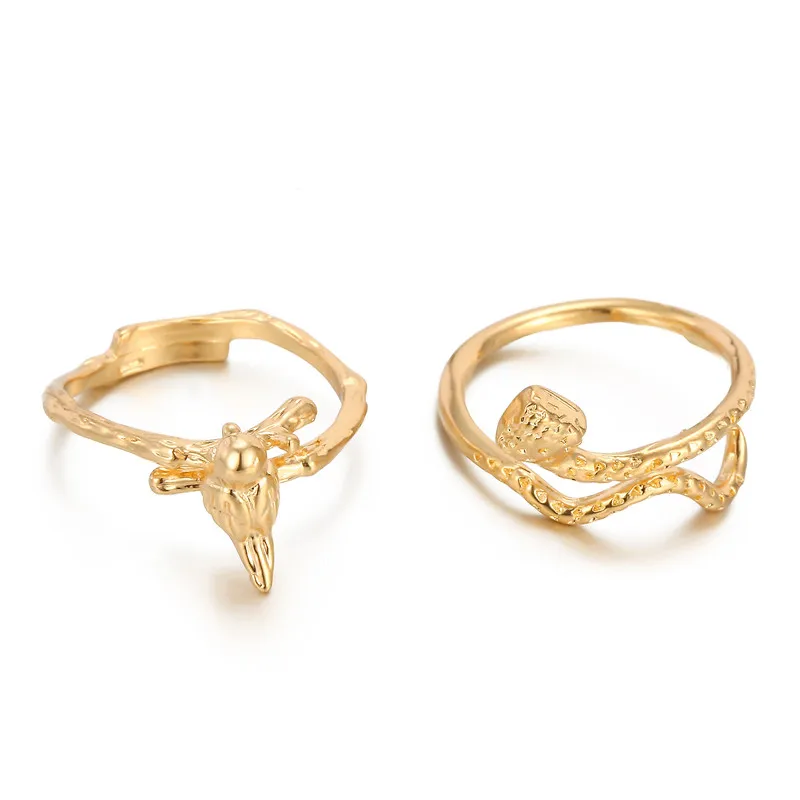1PC Punk Gold Silver Color Snake Bird Open Ring Anillo European Women Trendy Personality Small Animals Finger Ring Jewelry R164
1PC Punk Gold Silver Color Snake Bird Open Ring Anillo European Women Trendy Personality Small Animals Finger Ring Jewelry R164