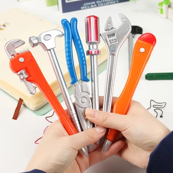 6PCS Personality Hardware Tools Korean Stationery Creative Ballpoint Pens Quality Pen Caneta Hammer Utility Knife Writing Pen
6PCS Personality Hardware Tools Korean Stationery Creative Ballpoint Pens Quality Pen Caneta Hammer Utility Knife Writing Pen