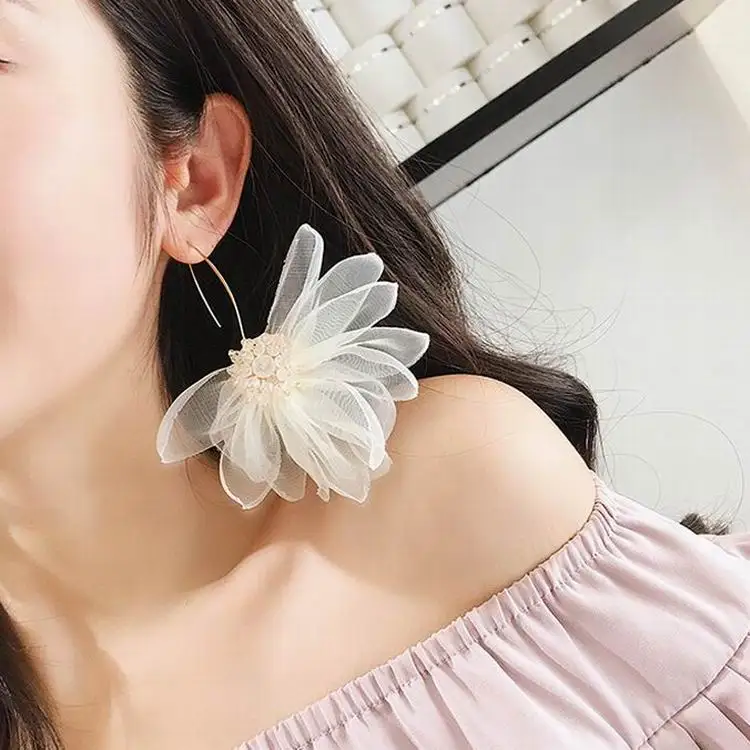 MENGJIQIAO 2018 New Holiday Jewelry Statement Big Lace Flower Earrings For Women Fashion Accessories Clear Crystal Oorbellen
MENGJIQIAO 2018 New Holiday Jewelry Statement Big Lace Flower Earrings For Women Fashion Accessories Clear Crystal Oorbellen