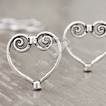 60Pcs Antique Silver Tibetan Silver Tone 21x19x2mm Love Heart Links Zinc Alloy Connectors Jewellry Making Findings TS3907
60Pcs Antique Silver Tibetan Silver Tone 21x19x2mm Love Heart Links Zinc Alloy Connectors Jewellry Making Findings TS3907