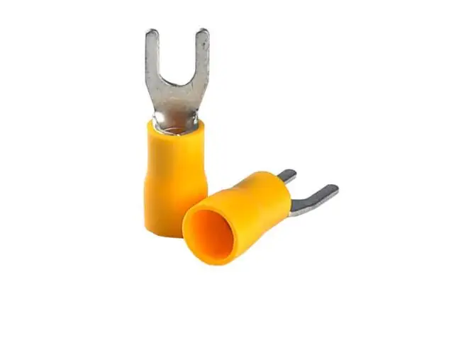SV5.5-4S SV5.5-4L SV5.5-5 SV5.5-10Yellow Furcate Terminal Cable Wire Connector 100PCS Fork Type Insulated Wiring Terminals
SV5.5-4S SV5.5-4L SV5.5-5 SV5.5-10Yellow Furcate Terminal Cable Wire Connector 100PCS Fork Type Insulated Wiring Terminals