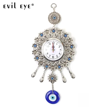 EVIL EYE Turkish Flower Pattern Clock Watch Wall Hanging Pendant Amulet Nazar Watch Home Decoration Office Protector EY4933
EVIL EYE Turkish Flower Pattern Clock Watch Wall Hanging Pendant Amulet Nazar Watch Home Decoration Office Protector EY4933