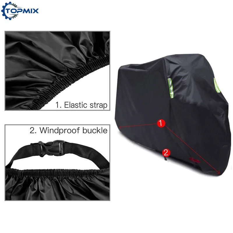 MCH-FGT-BLA Motorcycle cover black 2