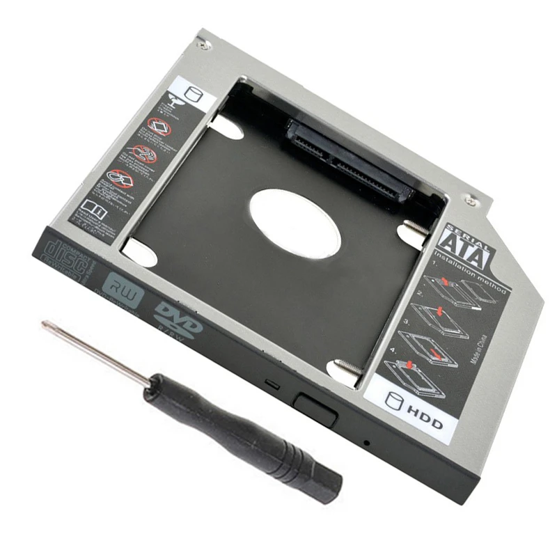 NEW 12.7mm SATA 2nd SSD HDD Caddy for HP EliteBook 6930p 8440p 8530p 8540p 8730W 8560p 8760p Hard Disk Drive Caddy
NEW 12.7mm SATA 2nd SSD HDD Caddy for HP EliteBook 6930p 8440p 8530p 8540p 8730W 8560p 8760p Hard Disk Drive Caddy