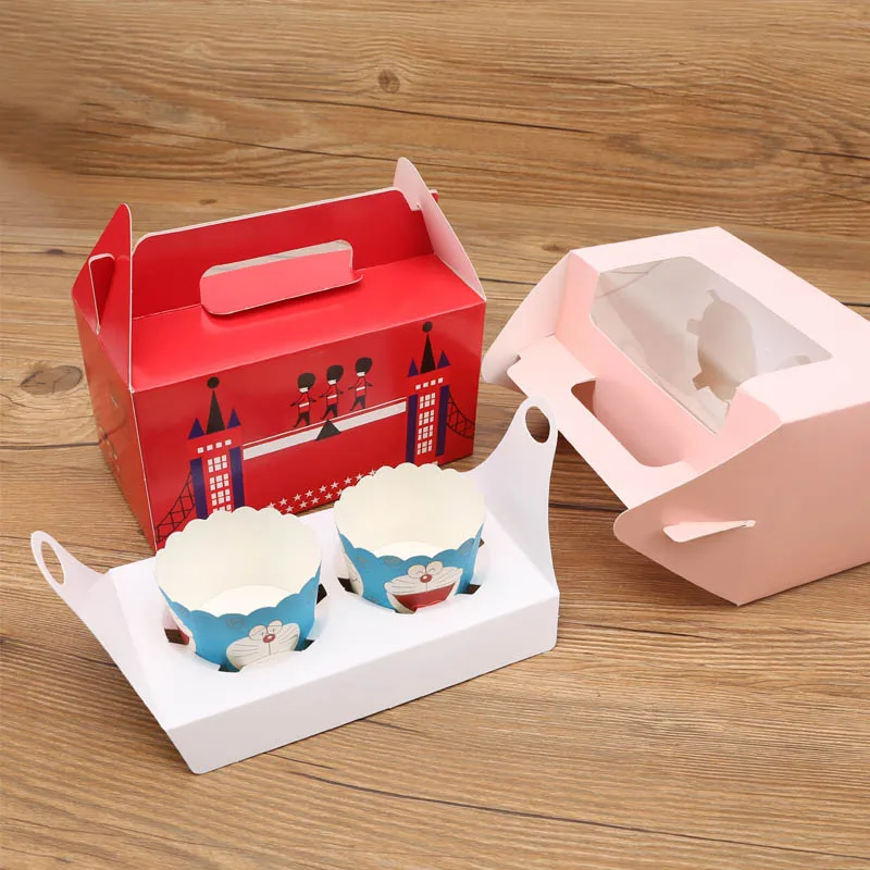 2 pcs cupcake boxes handle window Kraft Paper Gift Packaging box for kids Birthday home Party Circus soldier Blue customized
2 pcs cupcake boxes handle window Kraft Paper Gift Packaging box for kids Birthday home Party Circus soldier Blue customized