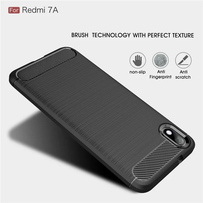 For Xiaomi Redmi 7A case Rubber Carbon Fiber Texture Protective Cover For Redmi7A Redmi 7 A Soft Anti-knock Coque Shell Fundas
For Xiaomi Redmi 7A case Rubber Carbon Fiber Texture Protective Cover For Redmi7A Redmi 7 A Soft Anti-knock Coque Shell Fundas