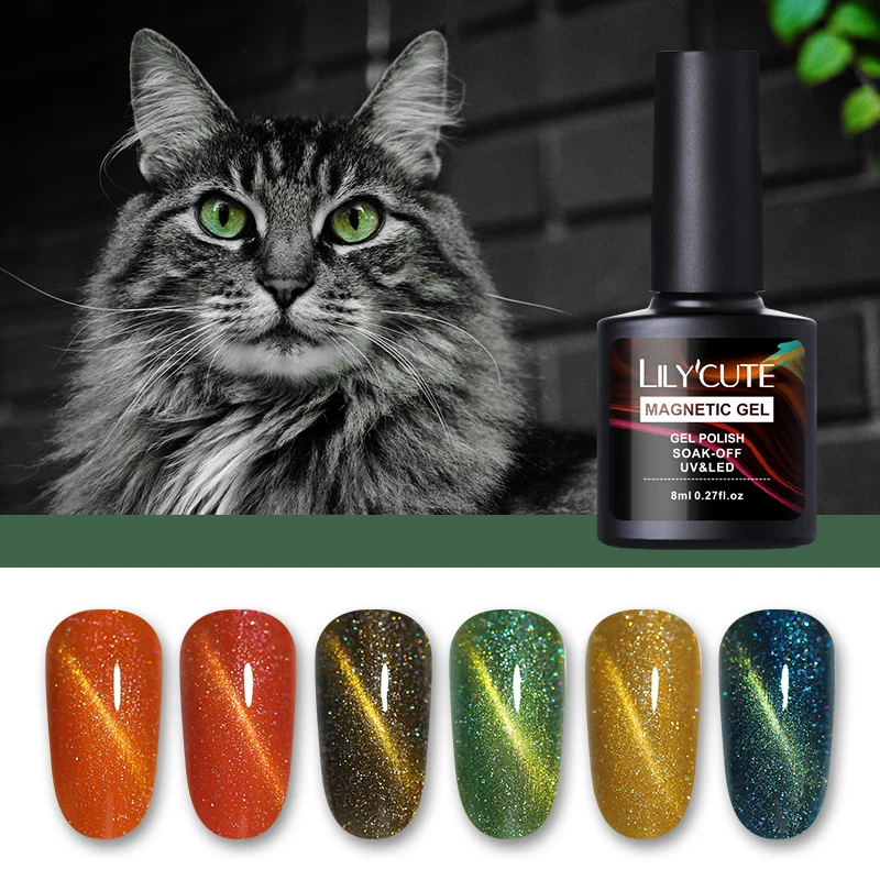 LILYCUTE 8ml Rainbow Cat Eye Magnetic Nail Gel Polish Shimmer Glitter UV Led Gel Nail Art Varnish Manicure
LILYCUTE 8ml Rainbow Cat Eye Magnetic Nail Gel Polish Shimmer Glitter UV Led Gel Nail Art Varnish Manicure