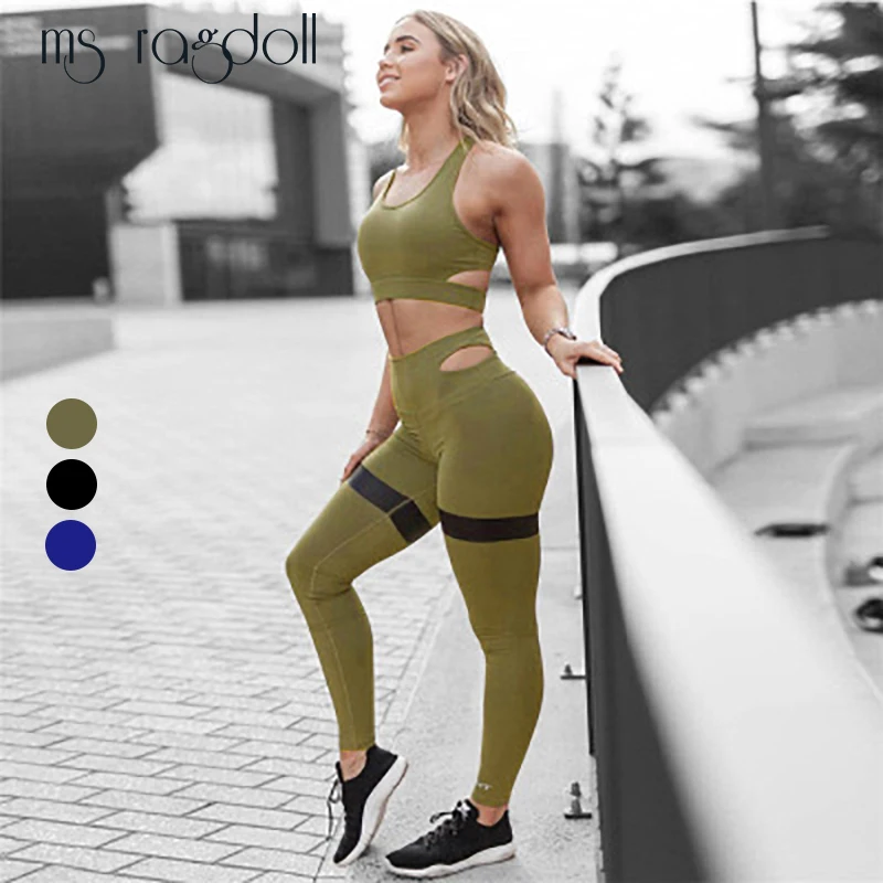 New Women 2 Piece Yuga Set Bra+Leggings Fitness High Waist Elastic Push Up Pants Sportswear Workout Costume Female Tracksuit
New Women 2 Piece Yuga Set Bra+Leggings Fitness High Waist Elastic Push Up Pants Sportswear Workout Costume Female Tracksuit