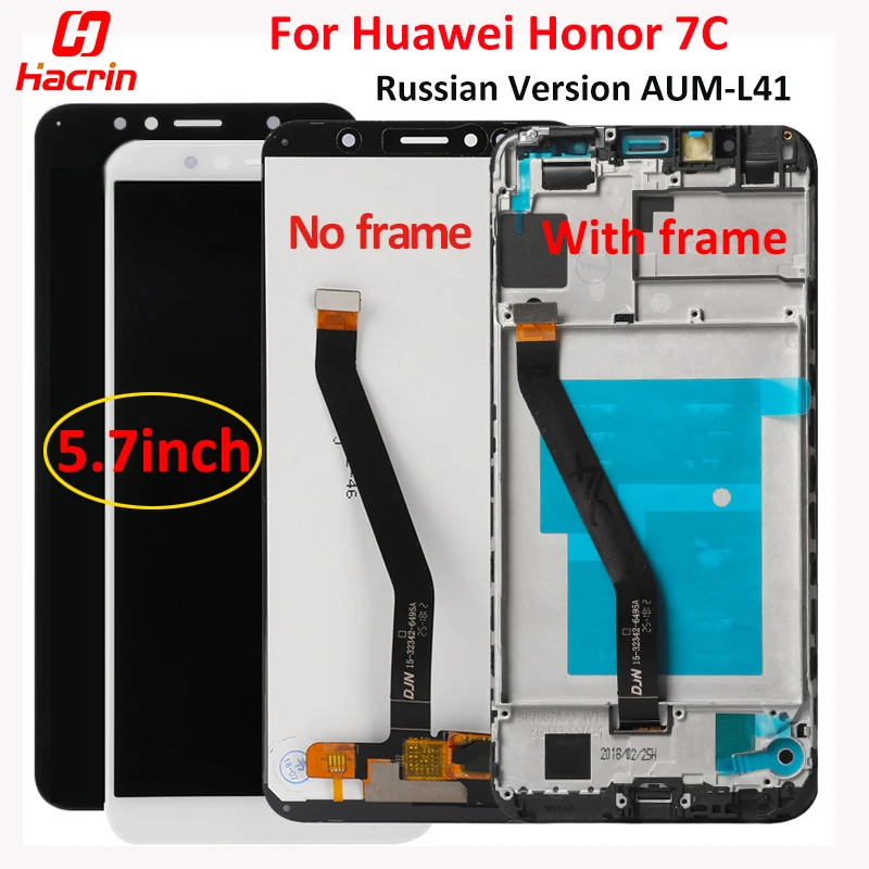 LCD Screen For Huawei Honor 7C LCD Display + Touch Screen AAA For Huawei Honor 7C AUM-L41 5.7inch only apply to Russian Version
LCD Screen For Huawei Honor 7C LCD Display + Touch Screen AAA For Huawei Honor 7C AUM-L41 5.7inch only apply to Russian Version