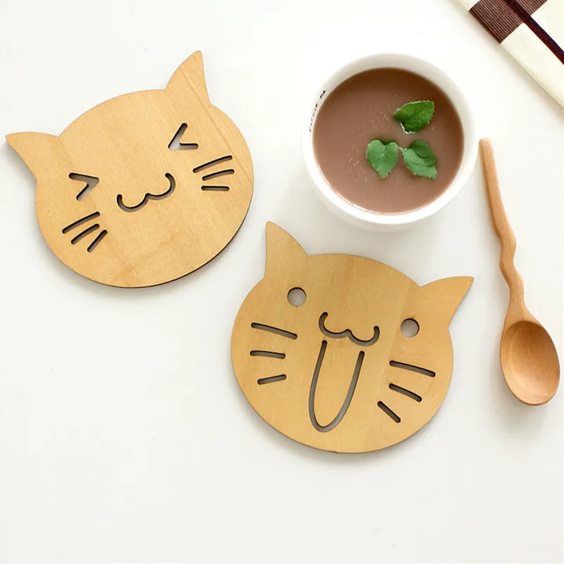 2pcs Cartoon Wooden Coaster Cute Deer Squirrel Cat Dog Shape Coffee Tea Cup Mat Hollow Table Pad Desktop Decorations Accessories
2pcs Cartoon Wooden Coaster Cute Deer Squirrel Cat Dog Shape Coffee Tea Cup Mat Hollow Table Pad Desktop Decorations Accessories